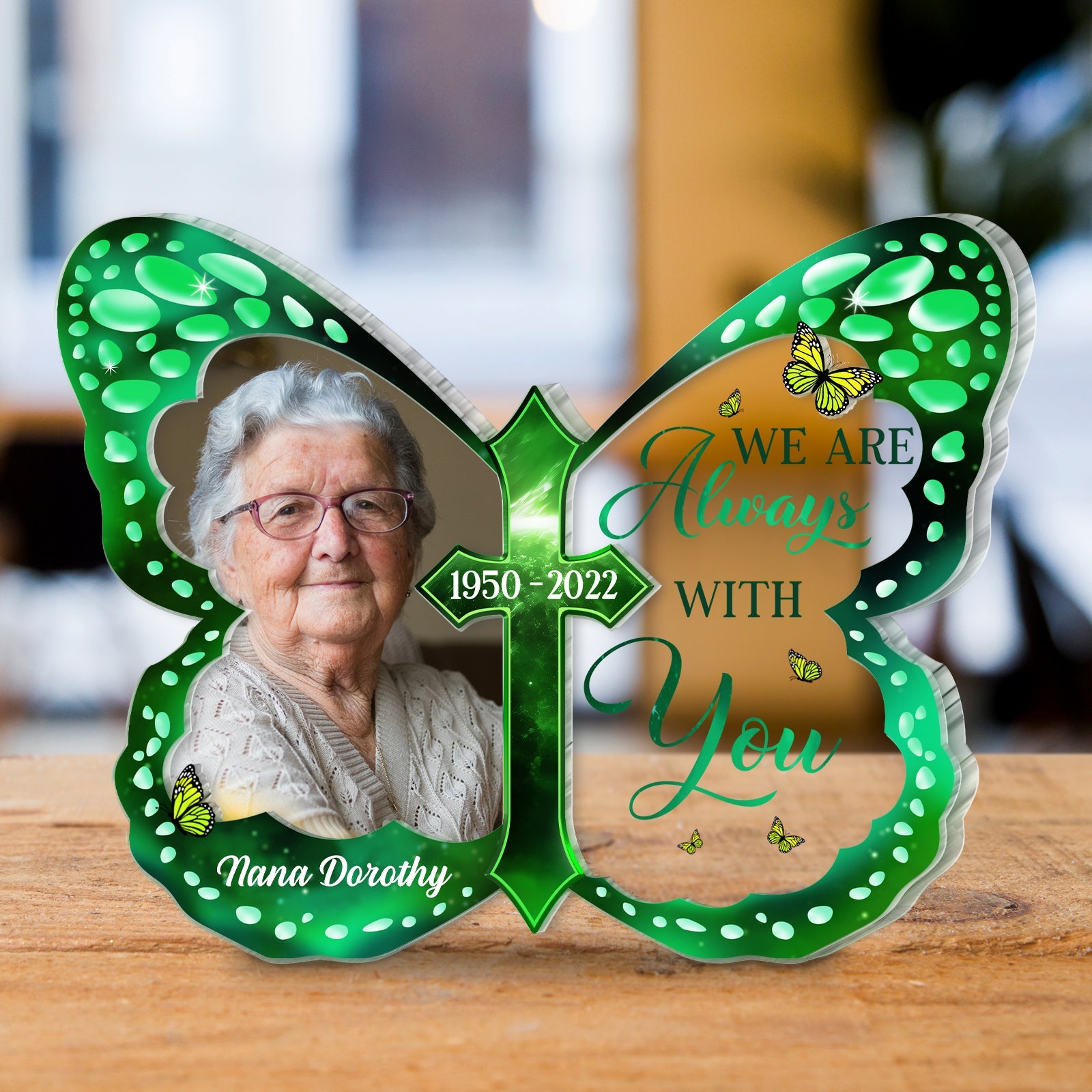 Family - Your Wings Were Ready But My Heart Was Not - Personalized 2 Layers Acrylic Plaque
