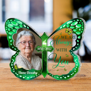 Family - Your Wings Were Ready But My Heart Was Not - Personalized 2 Layers Acrylic Plaque