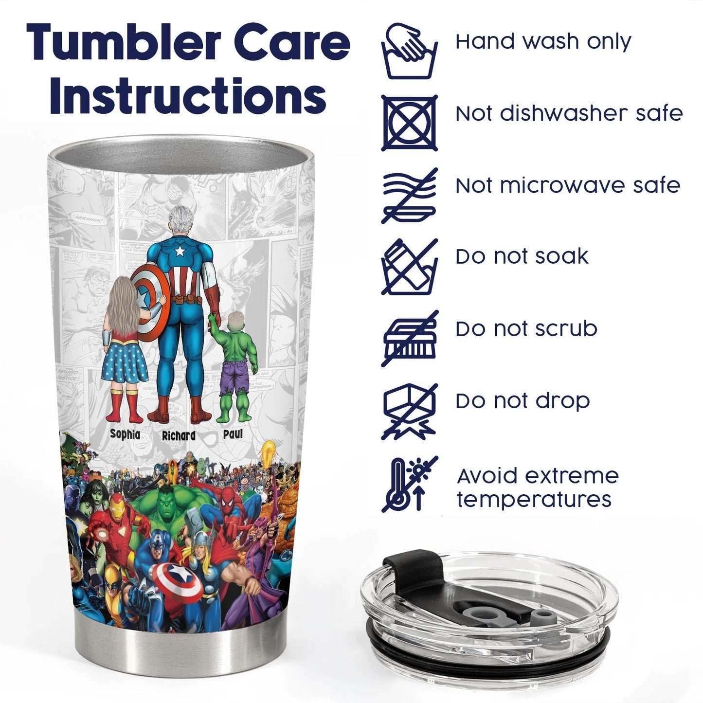 Father - Best Dad Ever - Personalized Tumbler (NEW)