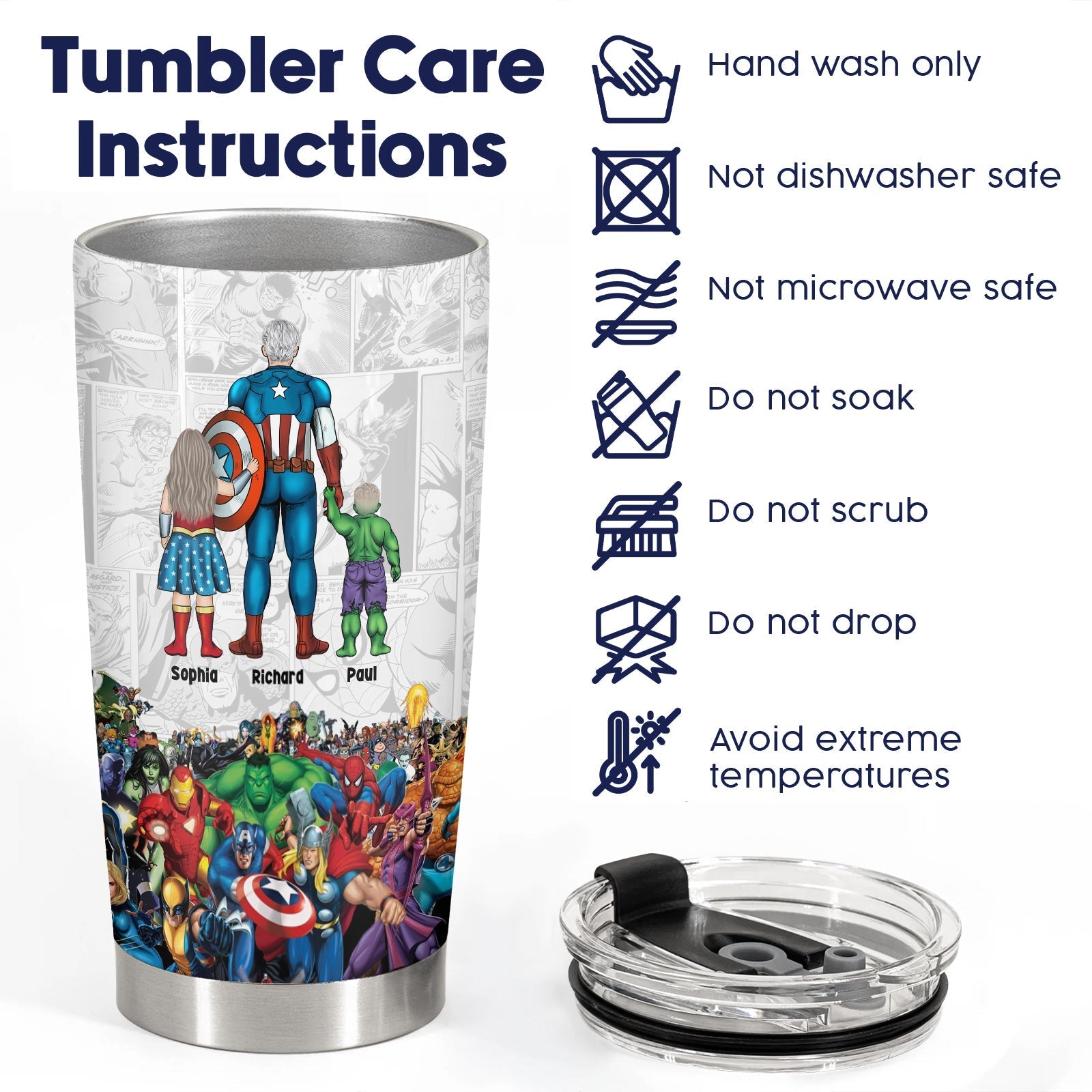 Father - Best Dad Ever - Personalized Tumbler (NEW)