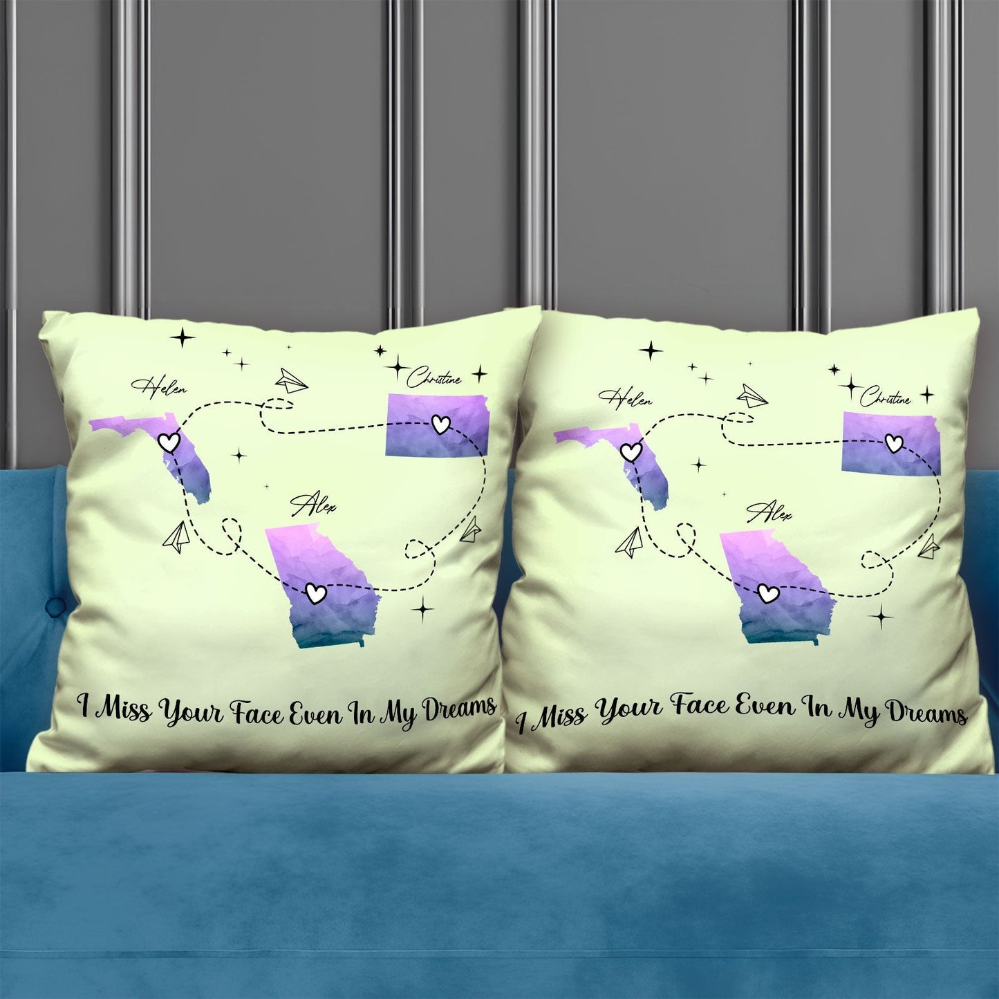Friends - I Miss Your Face - Personalized Pillow