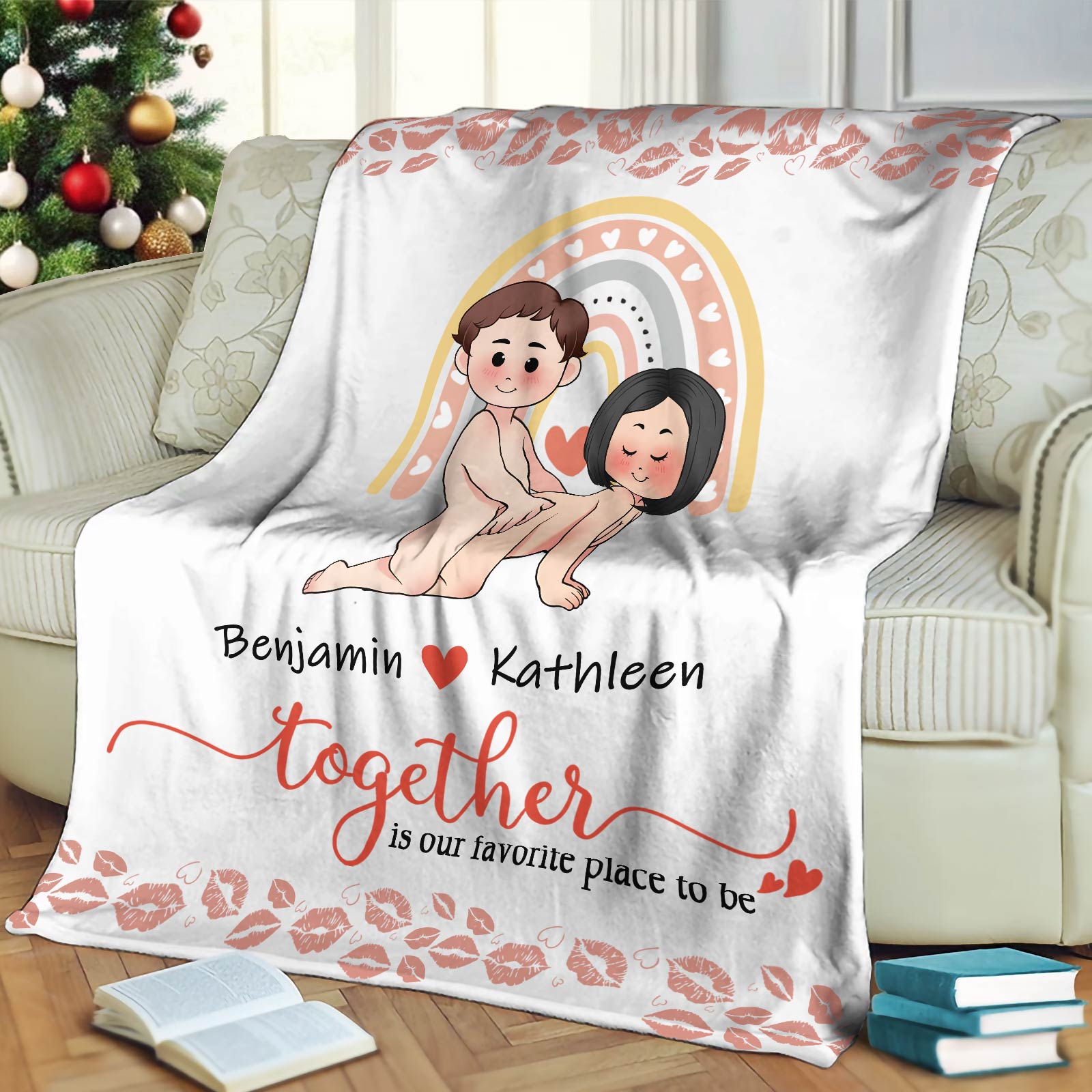 Couple - Together Is Our Favorite Place To Be - Personalized Blanket