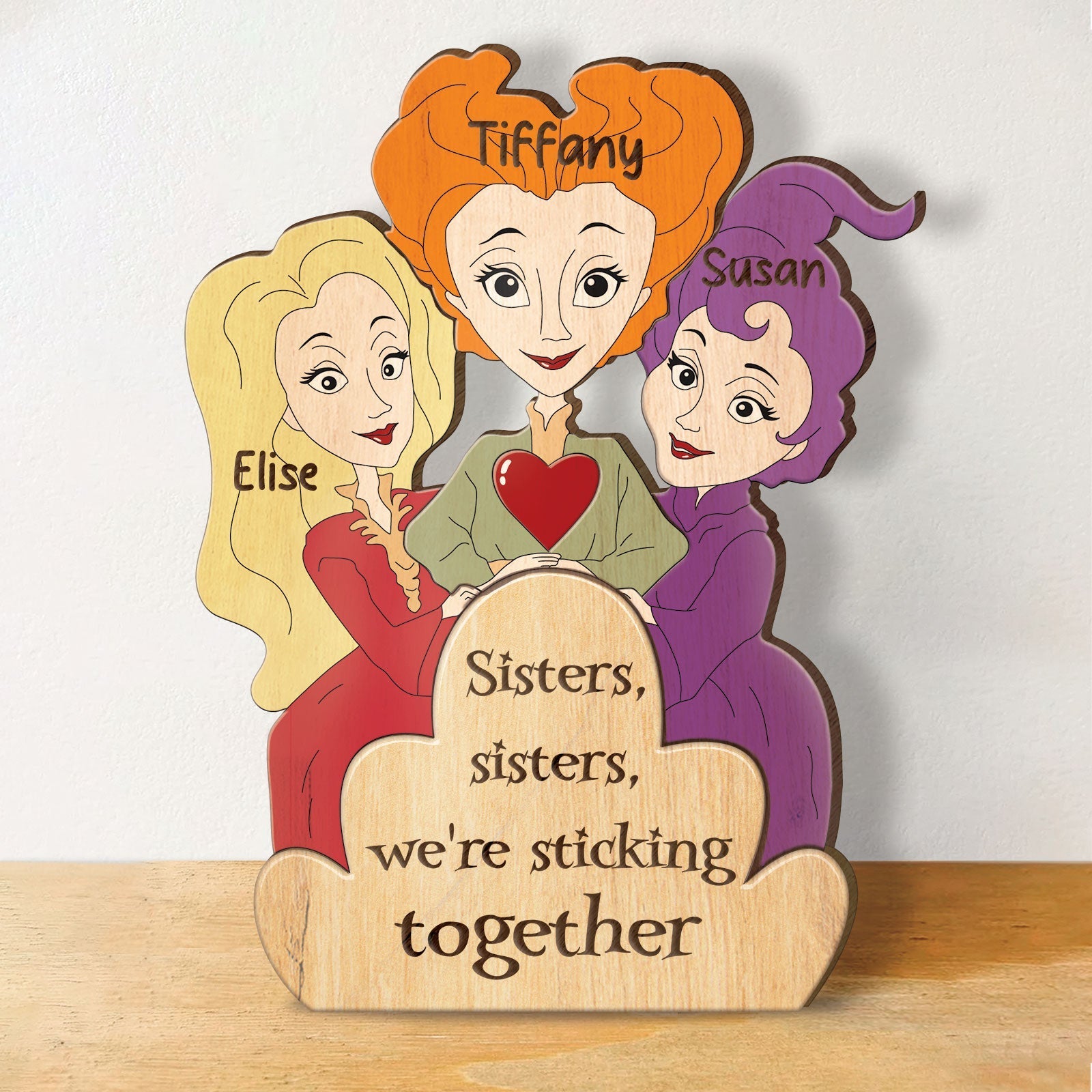 Sisters - Hocus Pocus Sanderson Sisters - Personalized Wooden Puzzle
