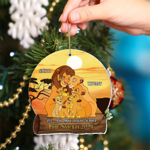 Family - Lion King Family - Personalized Acrylic Ornament