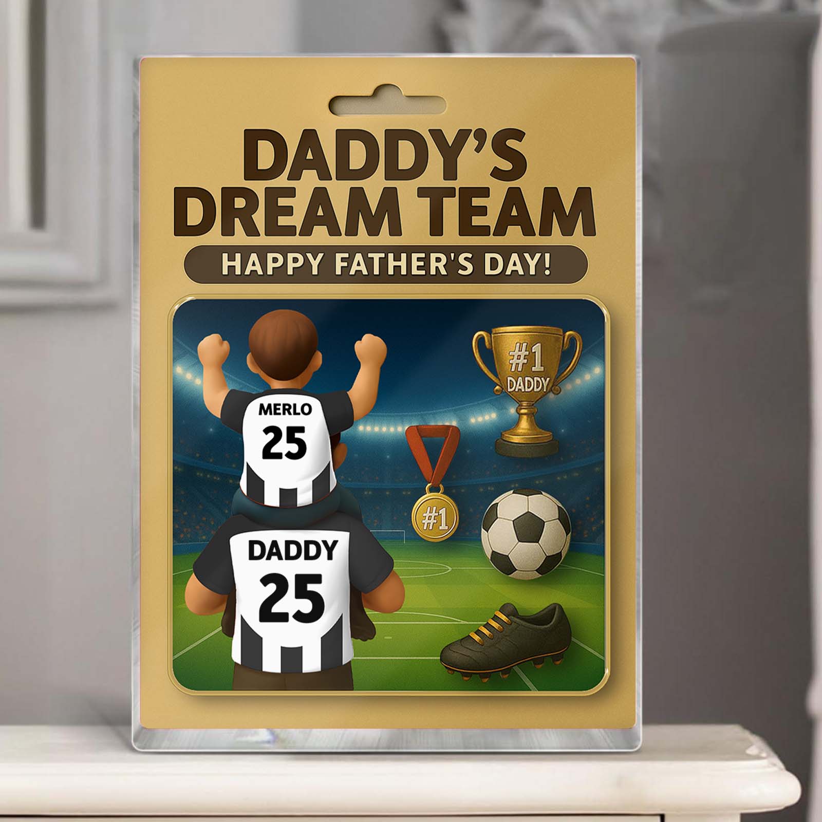 Family - Daddy's Dream Team - Personalized Acrylic Plaque