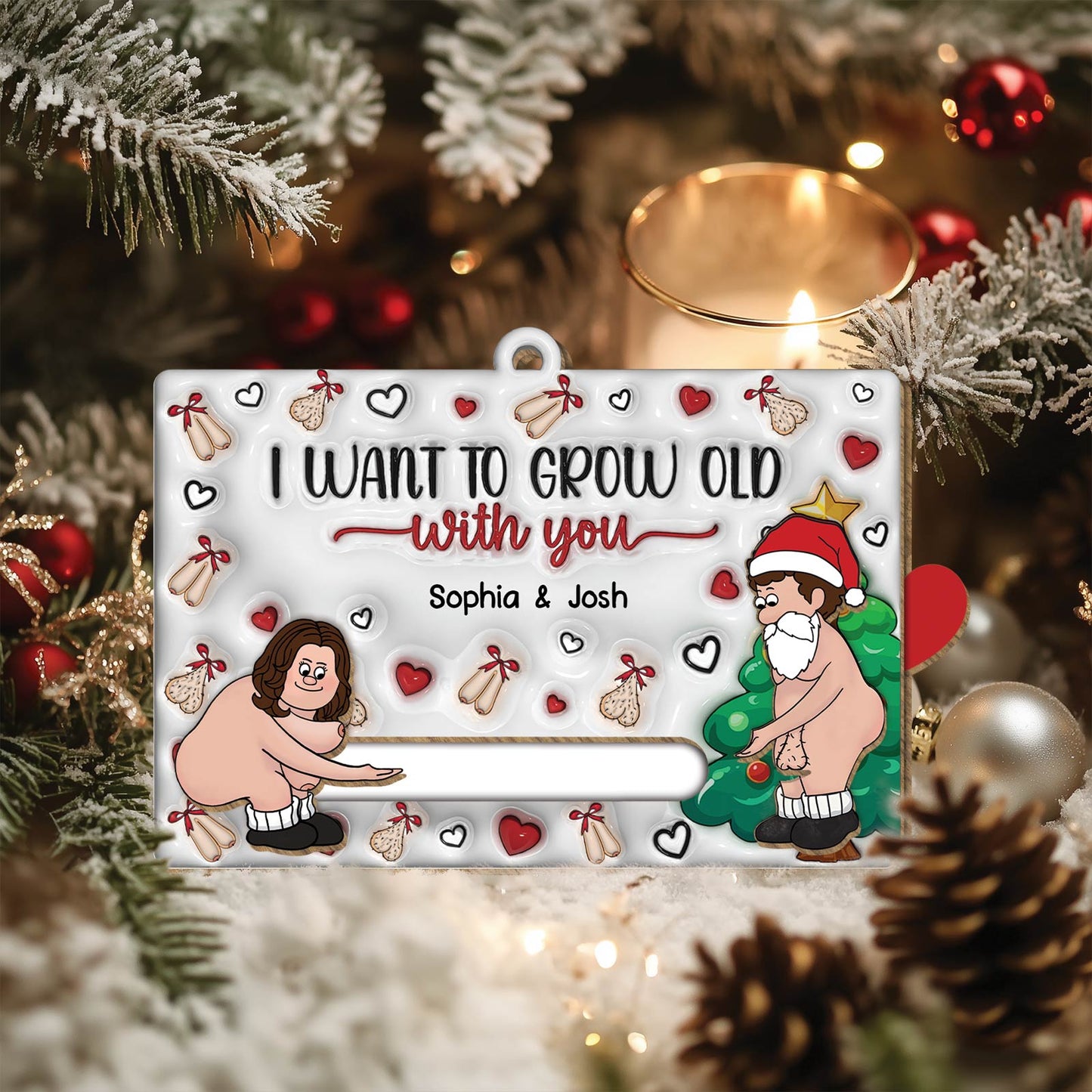 Couple - You Are the Best thing That Ever Happened To Me - Personalized Wooden Slider Card