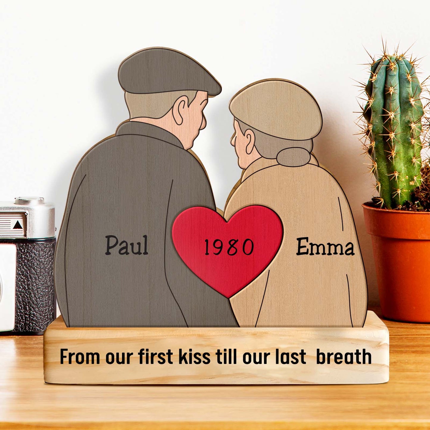 Couple - From Our First Kiss Till Our Last Breath - Personalized Puzzle