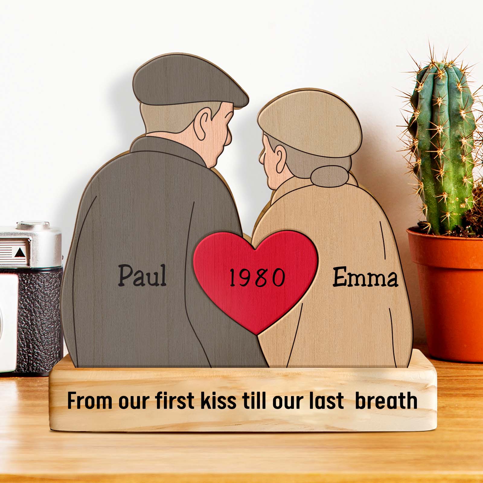 Couple - From Our First Kiss Till Our Last Breath - Personalized Puzzle