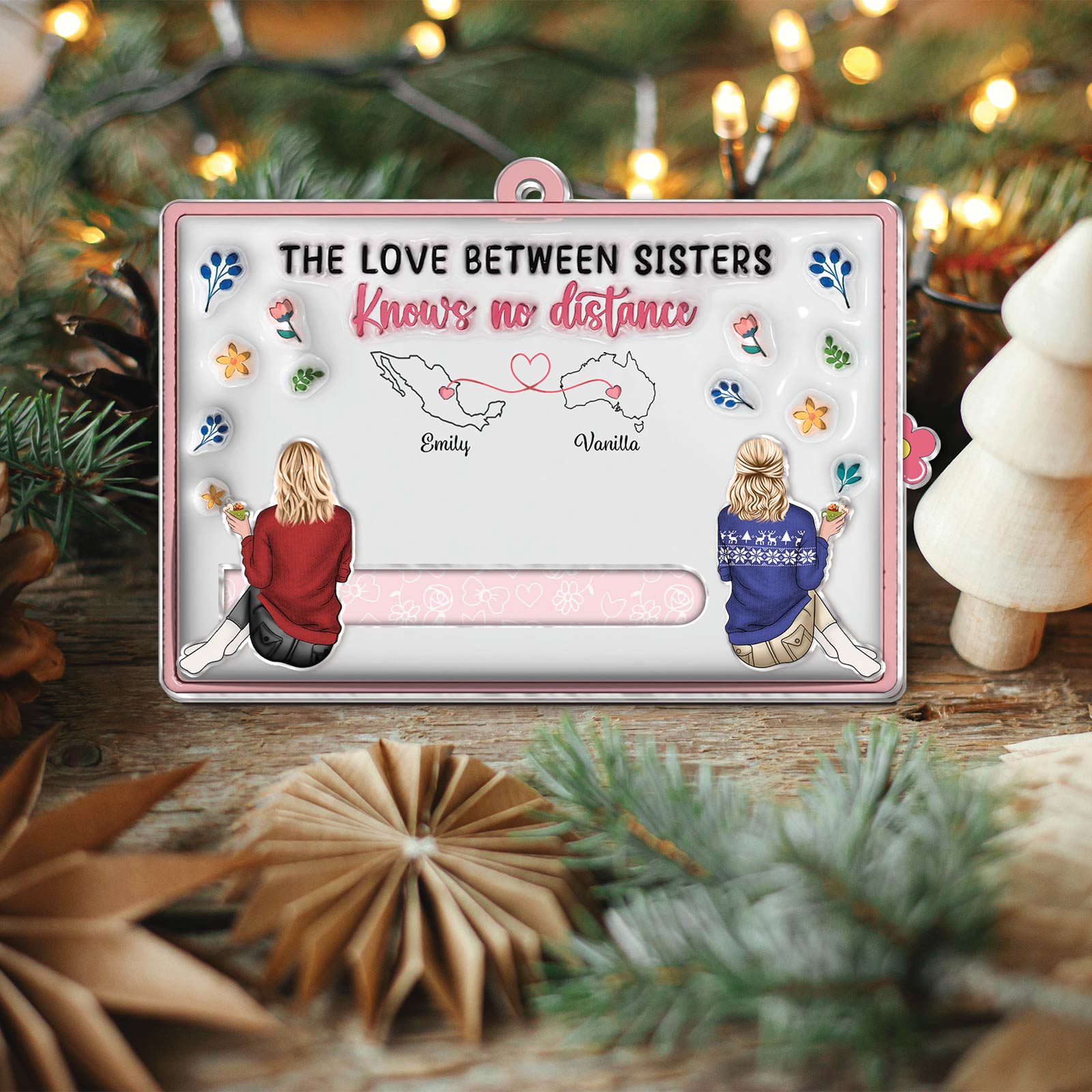 Besties - I Wish We Lived Closer - Personalized Acrylic Slider Card