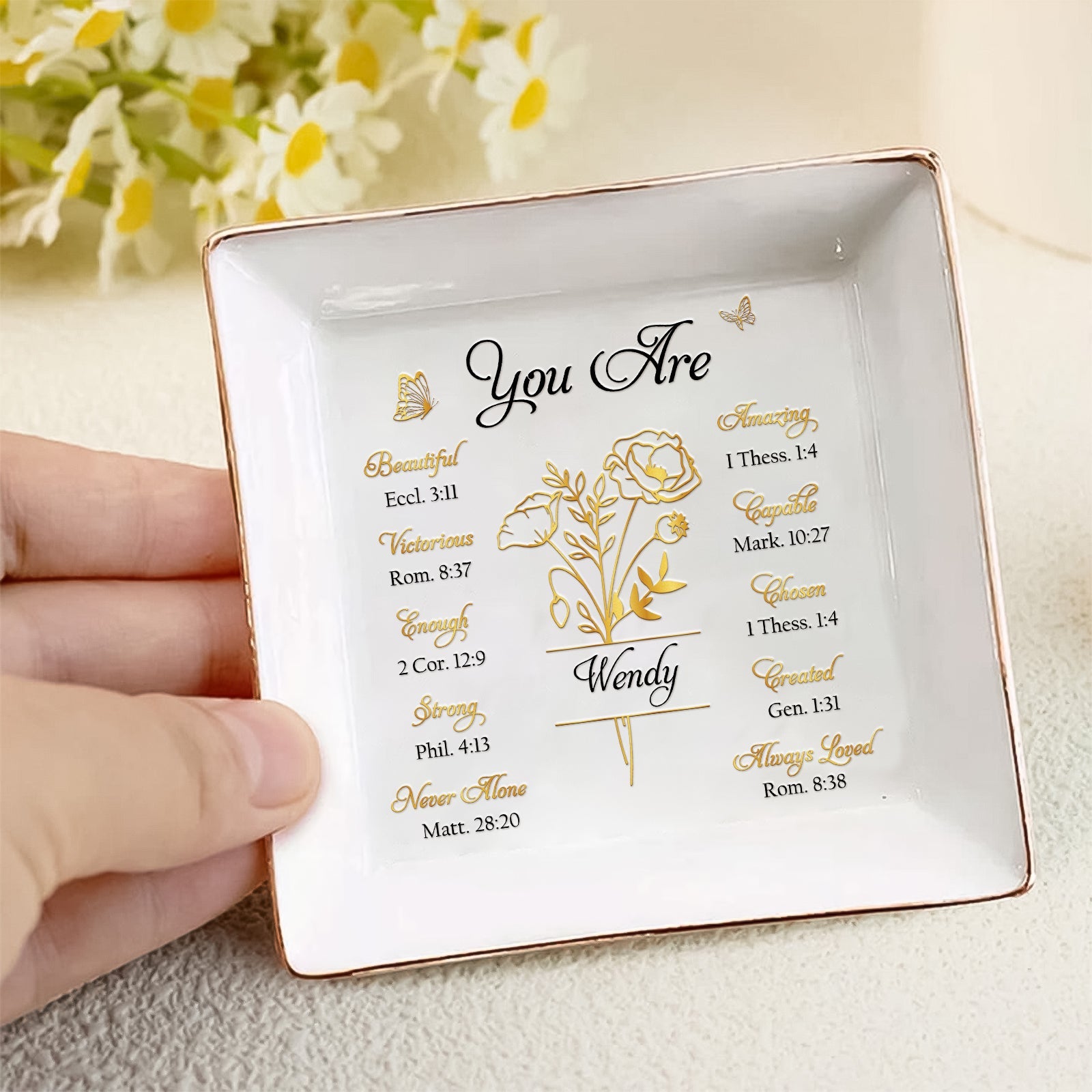 Gifts for Women/ Girls - You Are - Personalized Jewelry Dish
