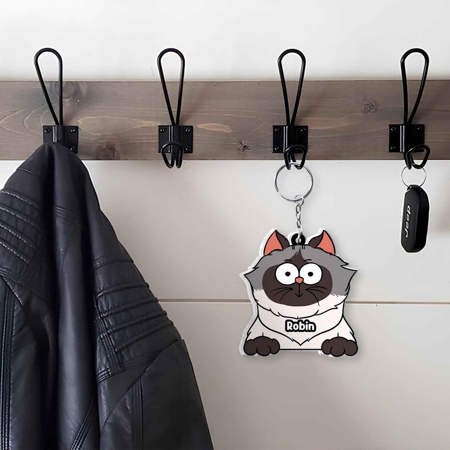 Pet Lover - Too Many Meowments - Personalized Shaking Keychain