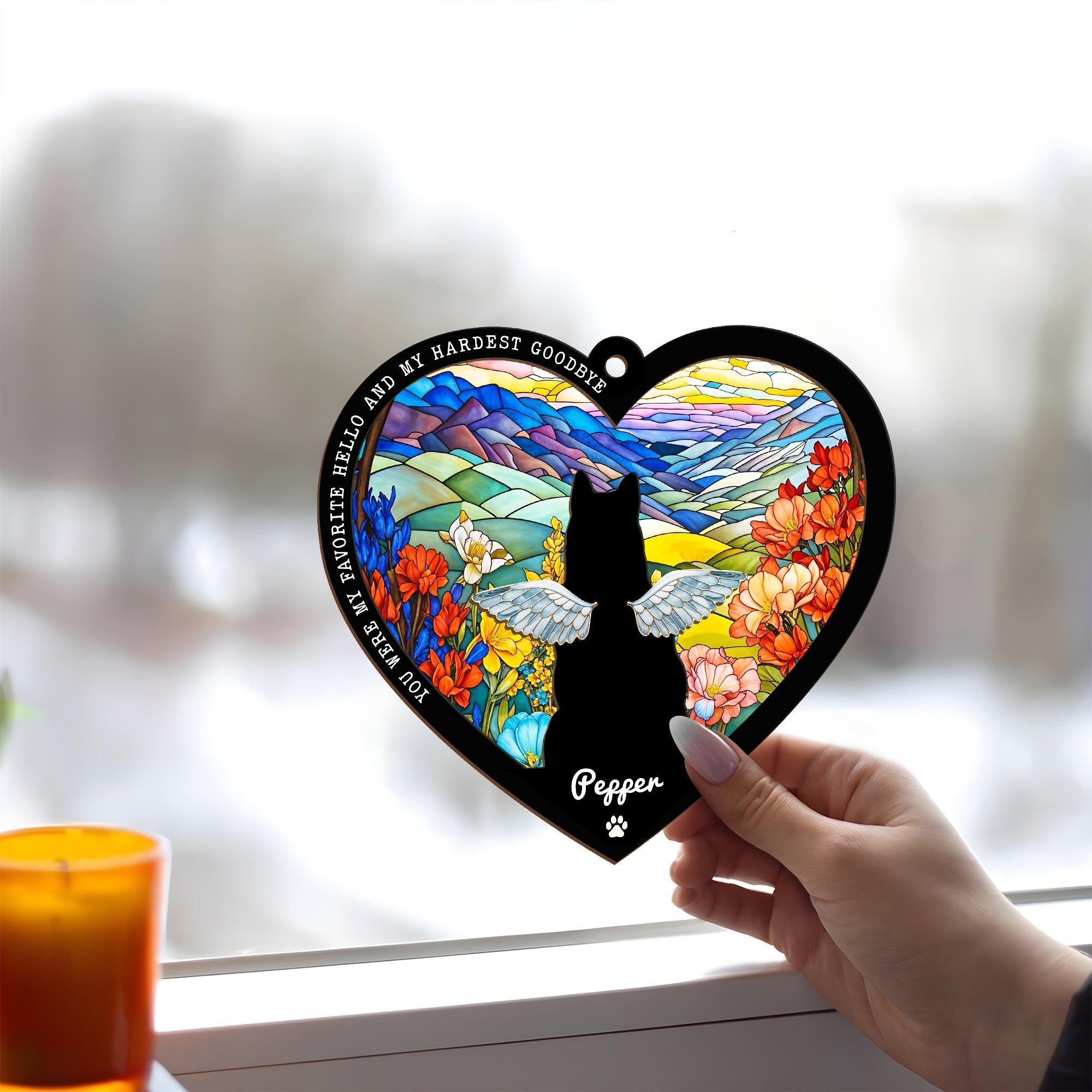 Pet Lover - Memorial Suncatcher - Personalized 2-Layered Ornament