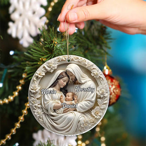 Family - Nativity Scene - Personalized Acrylic Ornament
