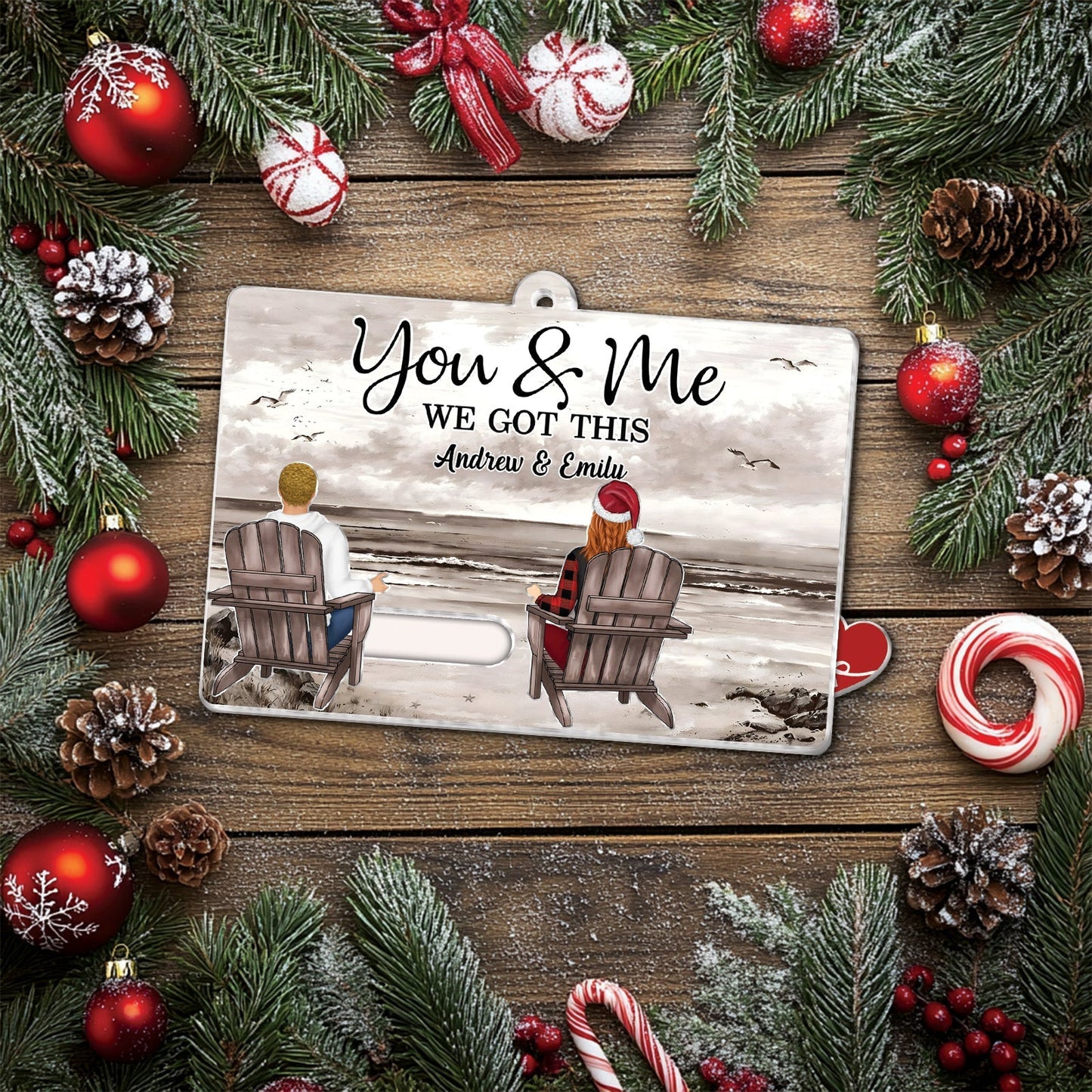 Couple - You & Me We Got This - Personalized Acrylic Slider Card