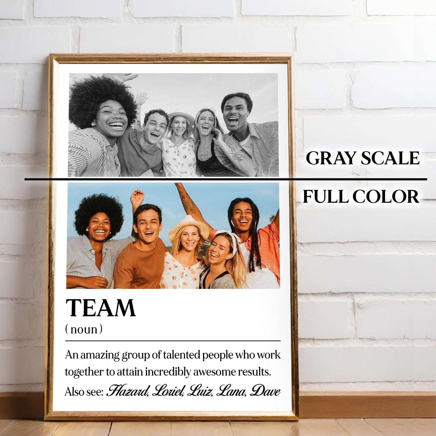 TEAM Definition - Personalized Poster