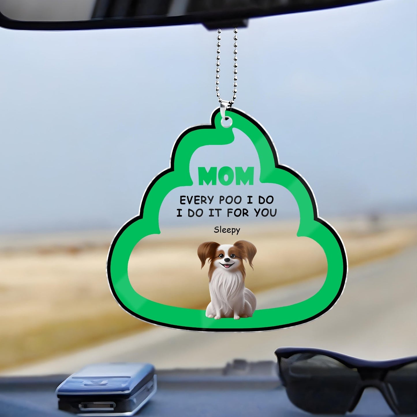 Dog Lovers - Every Poo I Do - Personalized Acrylic Car Hanger