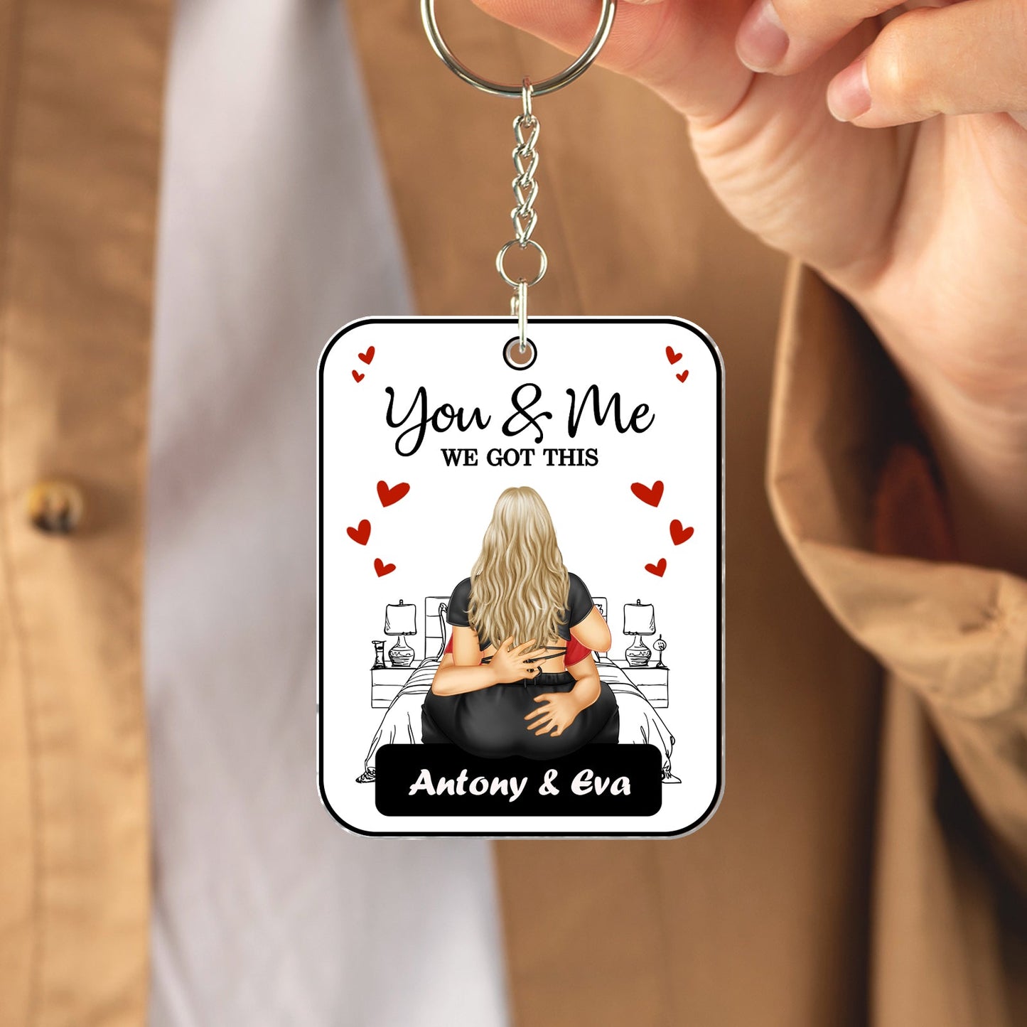 Couple - You & Me We Got This - Personalized Shaking Keychain