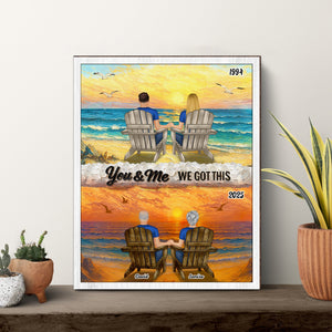 Couple - You And Me We Got It - Personalized Wood Sign