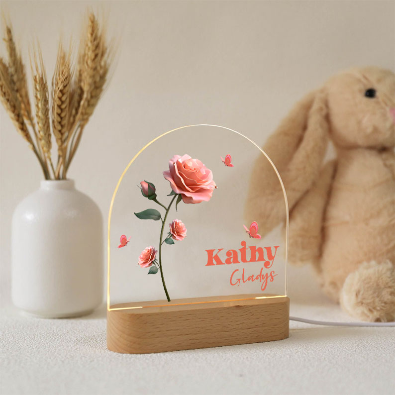 Bloom In Light - Personalized LED Night Light