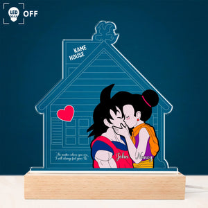 Couple - Sleeping Kid Night Light - Personalized LED Light