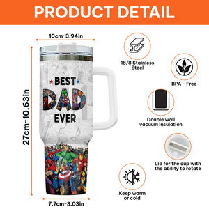 Father - Best Dad Ever - Personalized Tumbler (NEW)