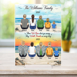 Family - Although You Cannot See Me I'm Always With You - Personalized 2-Layered Acrylic Plaque