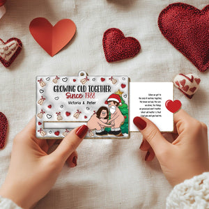 Couple - You Are the Best thing That Ever Happened To Me - Personalized Wooden Slider Card