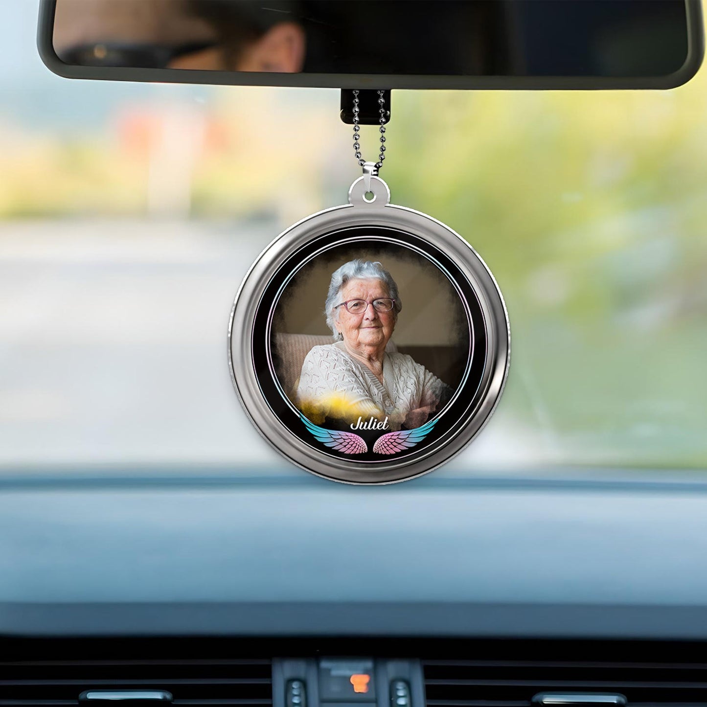 Father - A Big Piece Of My Heart - Personalized Car Hanger