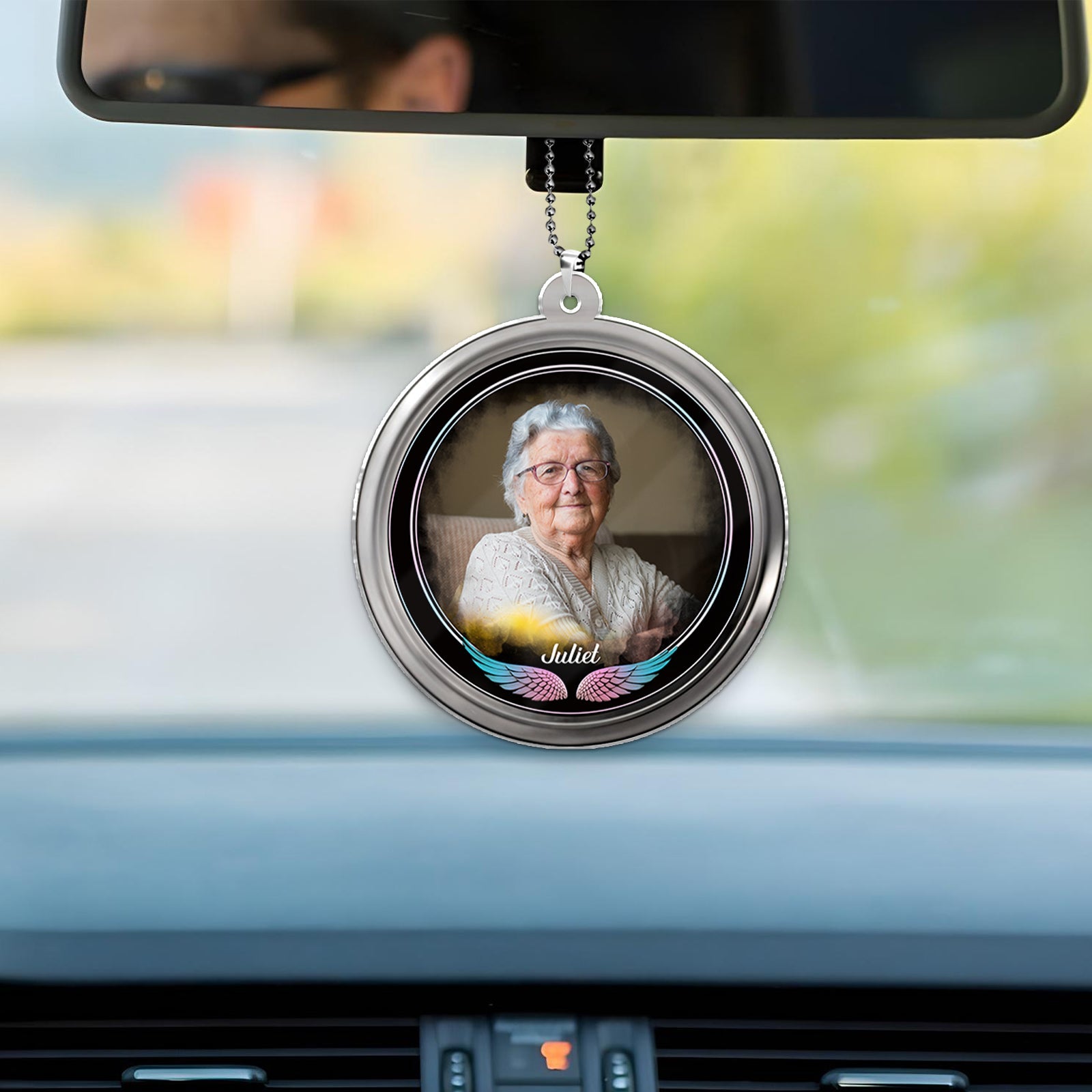 Father - A Big Piece Of My Heart - Personalized Car Hanger