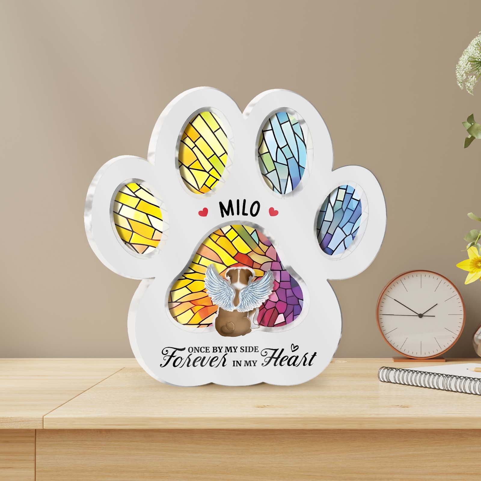Pet Lover - Best Friend Is Never Forgotten - Personalized 3-Layered Acrylic Plaque