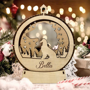 Pet Lover - Starry Night Dog - Personalized Candle Holder