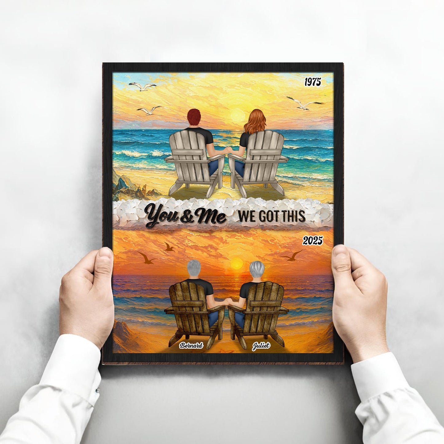 Couple - You And Me We Got It - Personalized Wood Sign