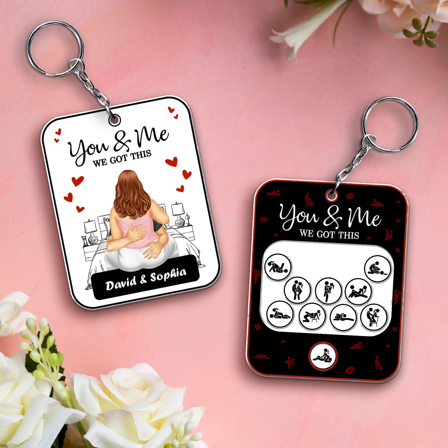 Couple - You & Me We Got This - Personalized Shaking Keychain
