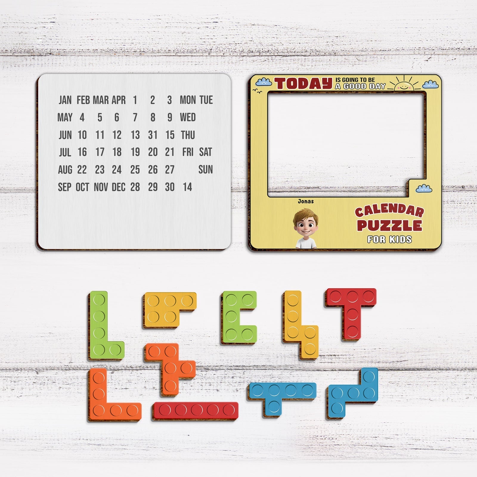 Family - Today Is Going To Be A Good Day - Personalized Sliding Puzzle Calendar