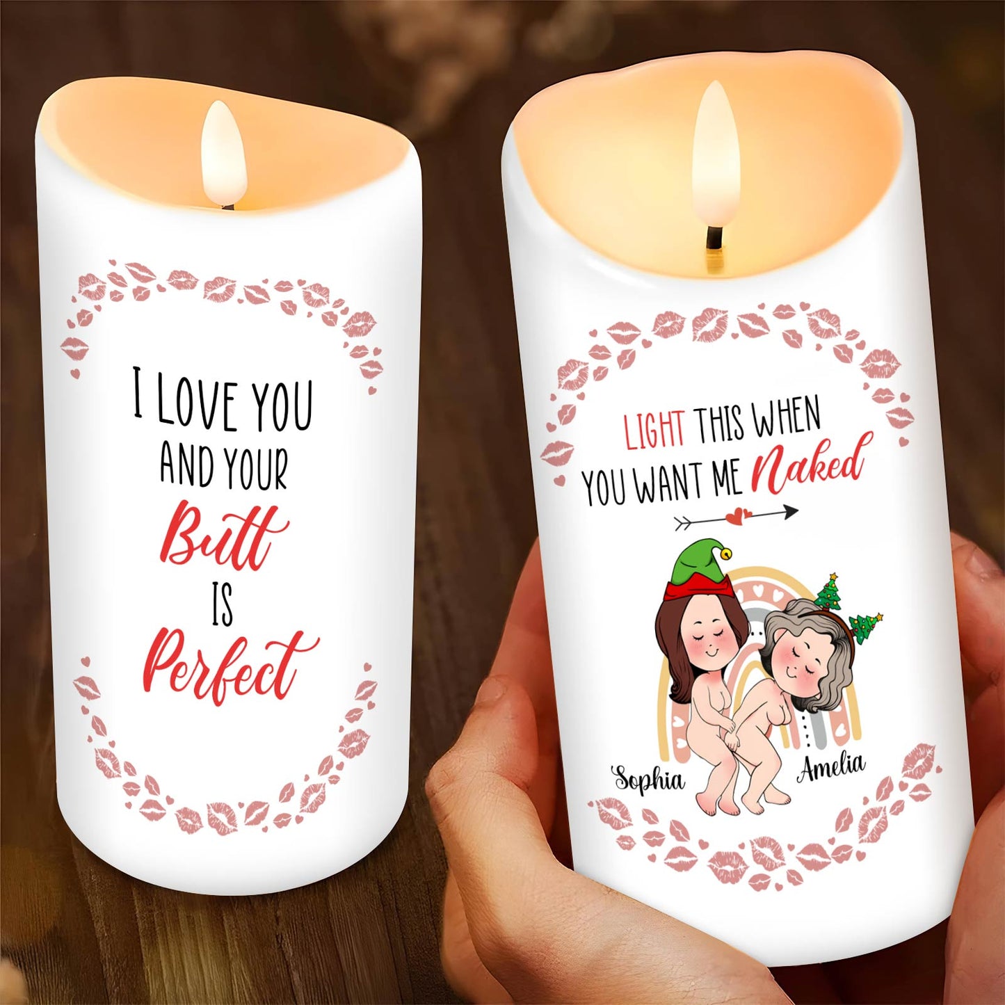 Couple - Light This When You Want Me Naked - Personalized LED Candle