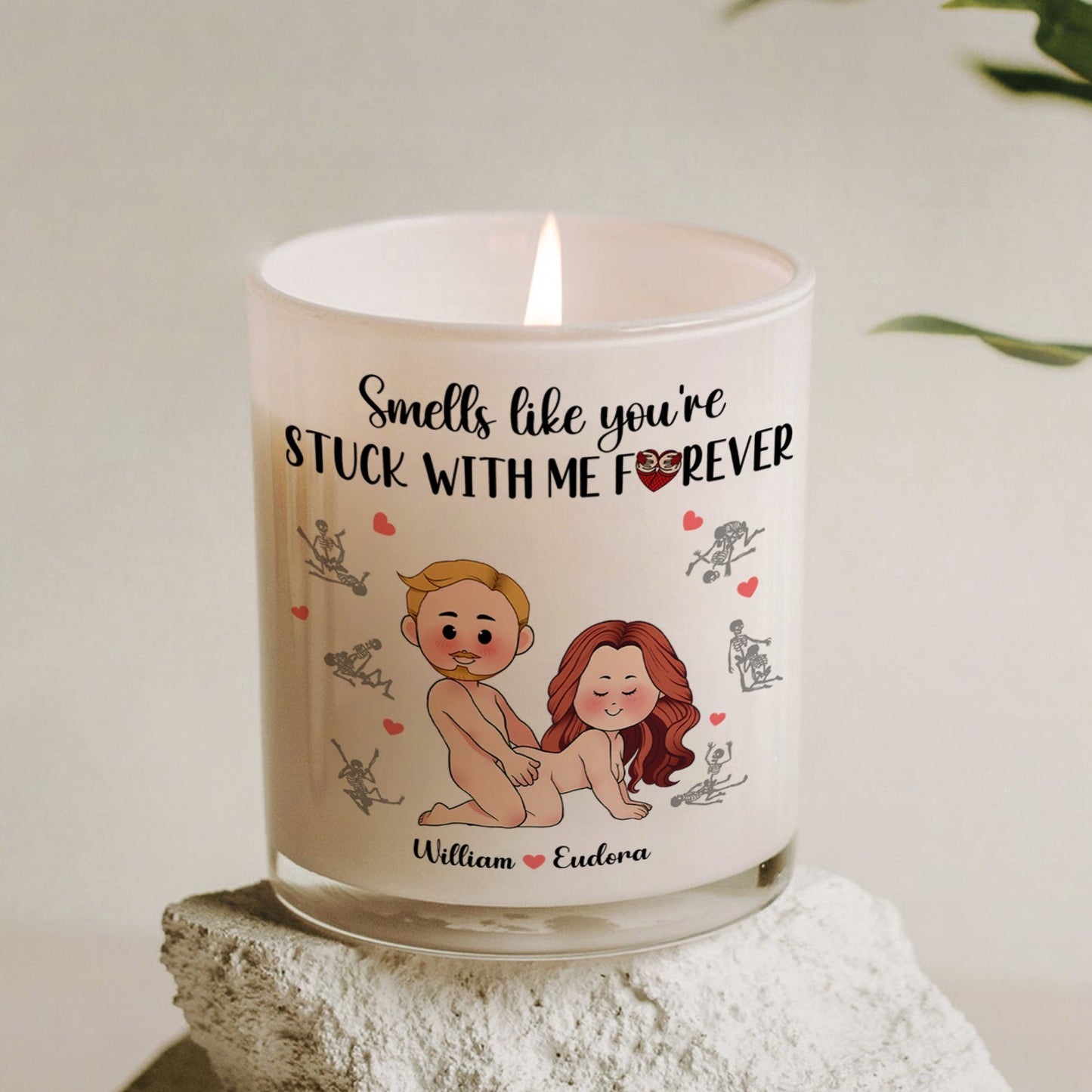 Couple - Smells Like You’re Stuck With Me Forever - Personalized Scented Candle