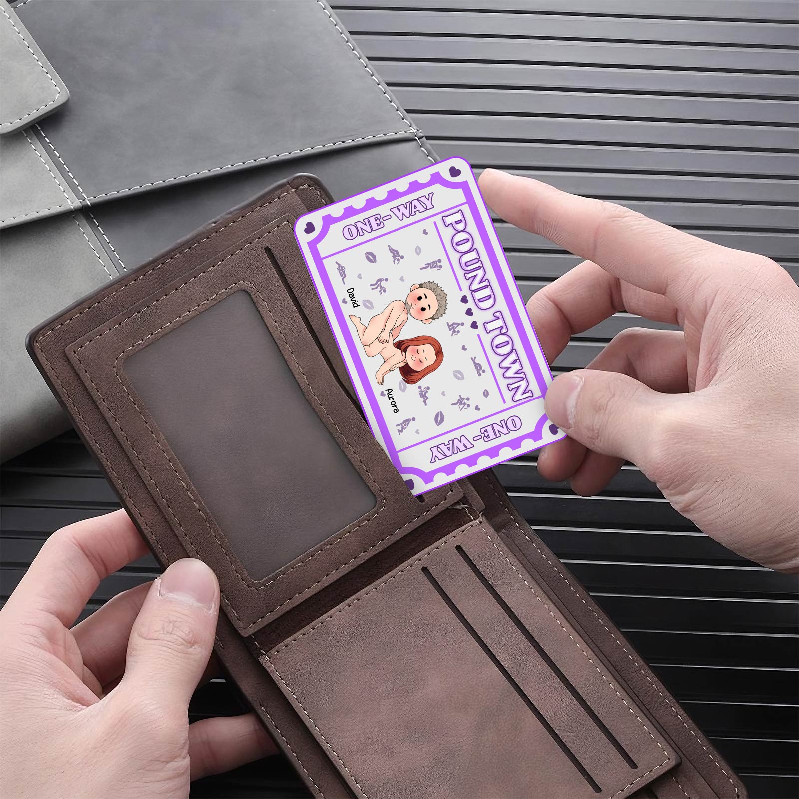 Couple - Pound Town - Personalized Wallet Card