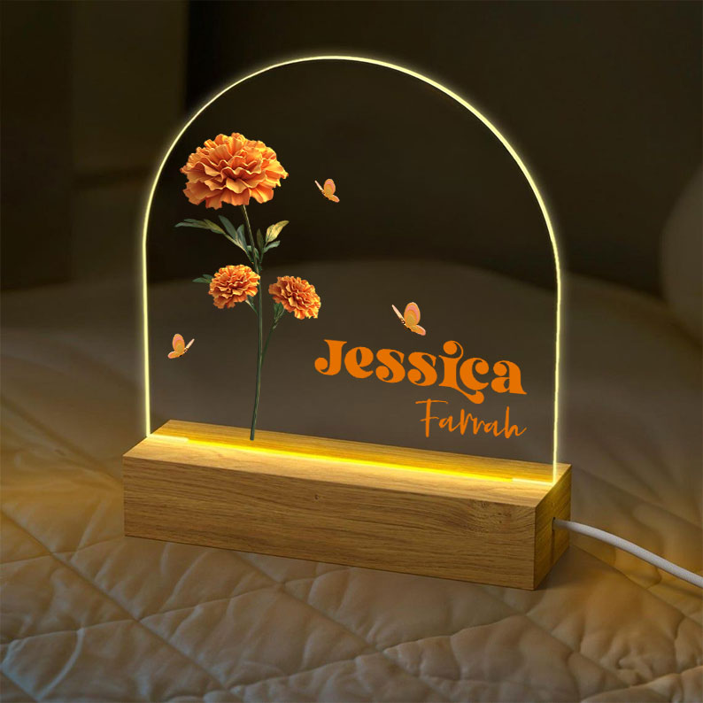Bloom In Light - Personalized LED Night Light