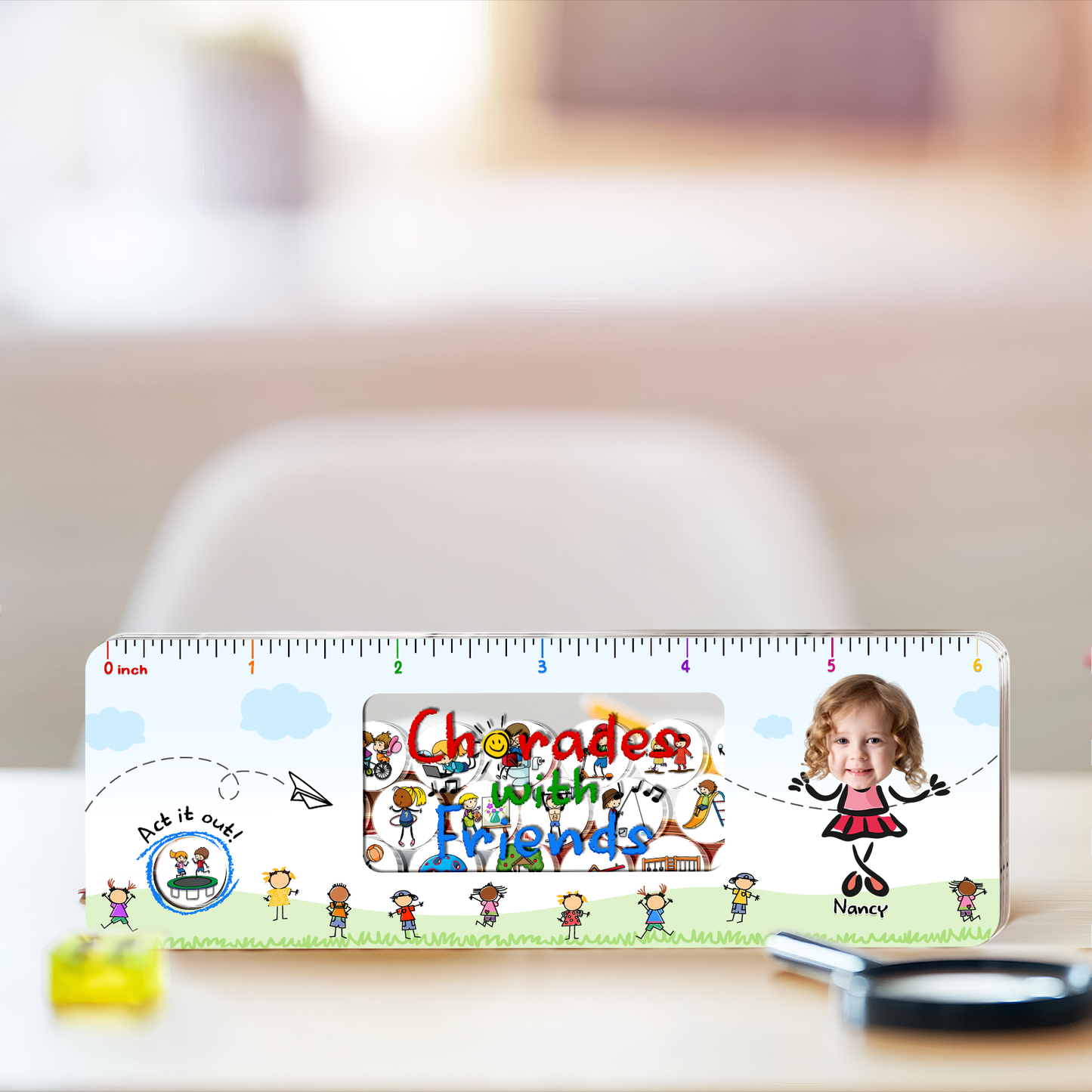 Charades with Friends - Personalized Shaking Ruler - Back to School