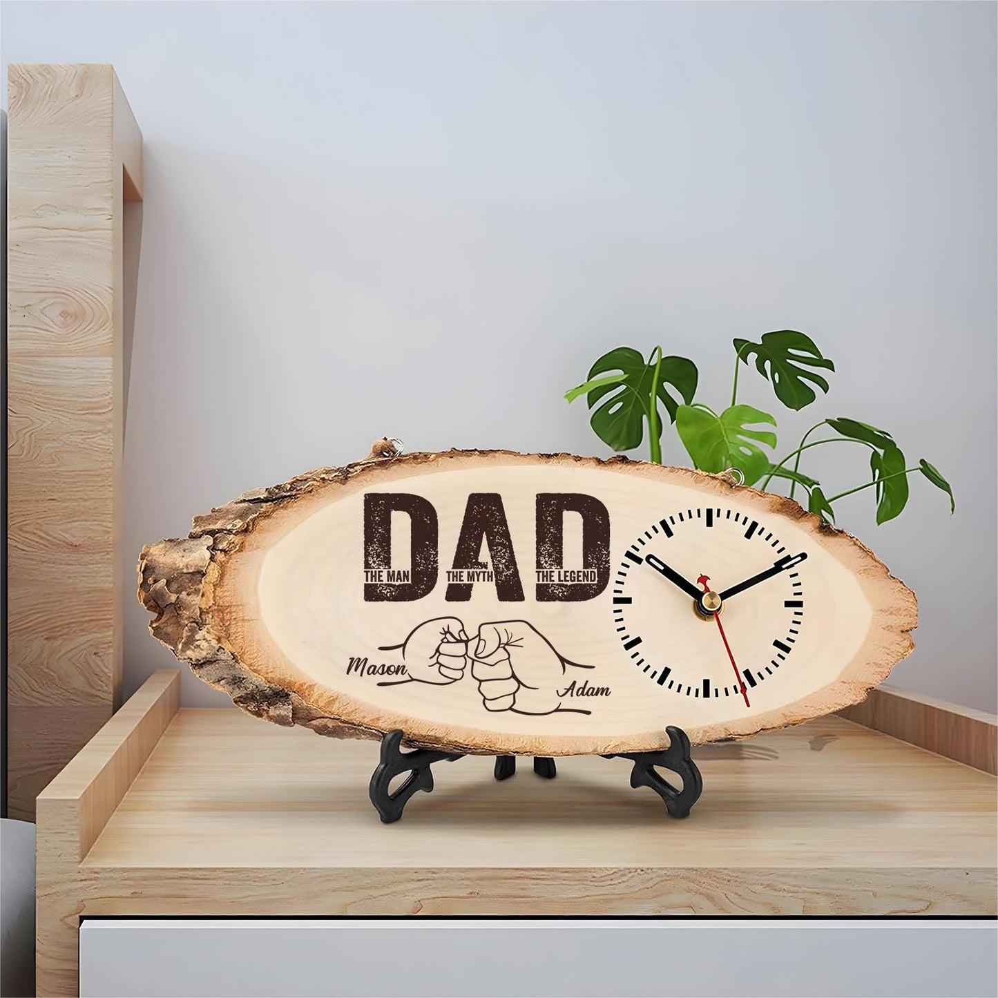 Gifts for Dad - Personalized Wooden Clock