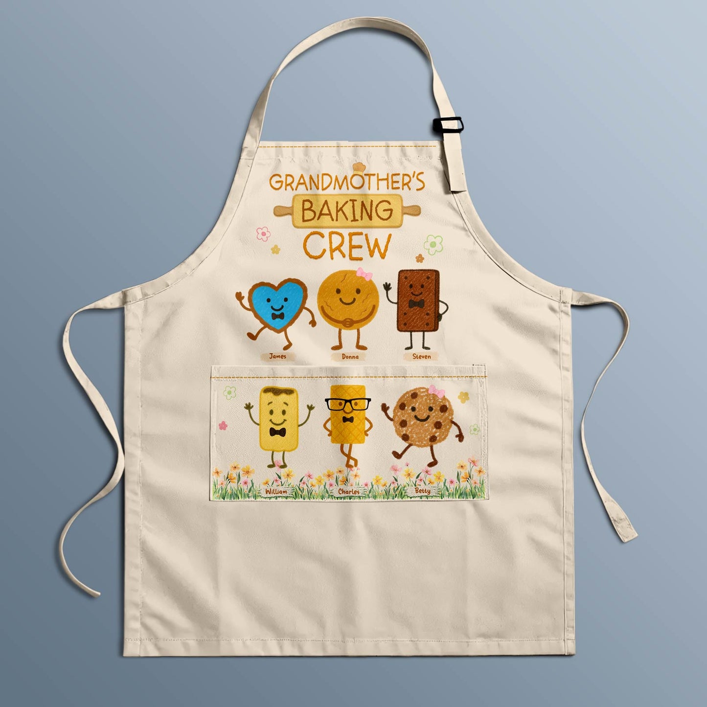 Grandma's Baking Crew - Personalized Aprons