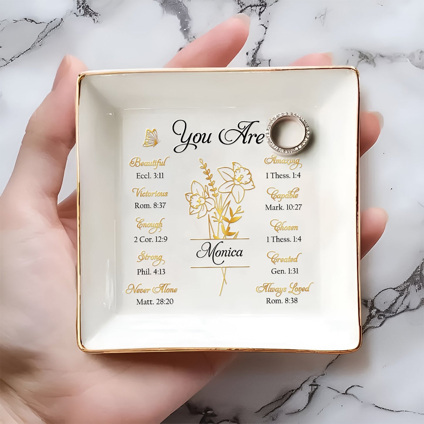 Gifts for Women/ Girls - You Are - Personalized Jewelry Dish