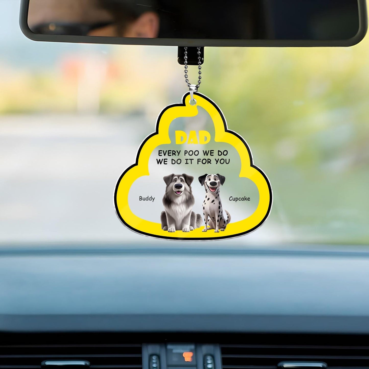 Dog Lovers - Every Poo I Do - Personalized Acrylic Car Hanger
