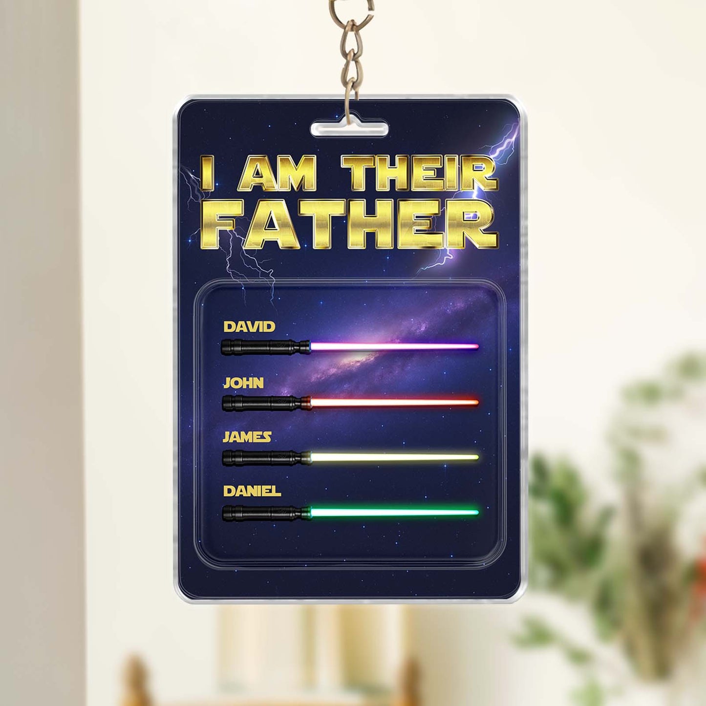 Father - I Am Their Father - Personalized Acrylic Keychain