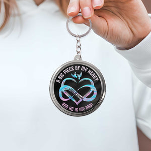 Father - A Big Piece Of My Heart - Personalized Car Hanger