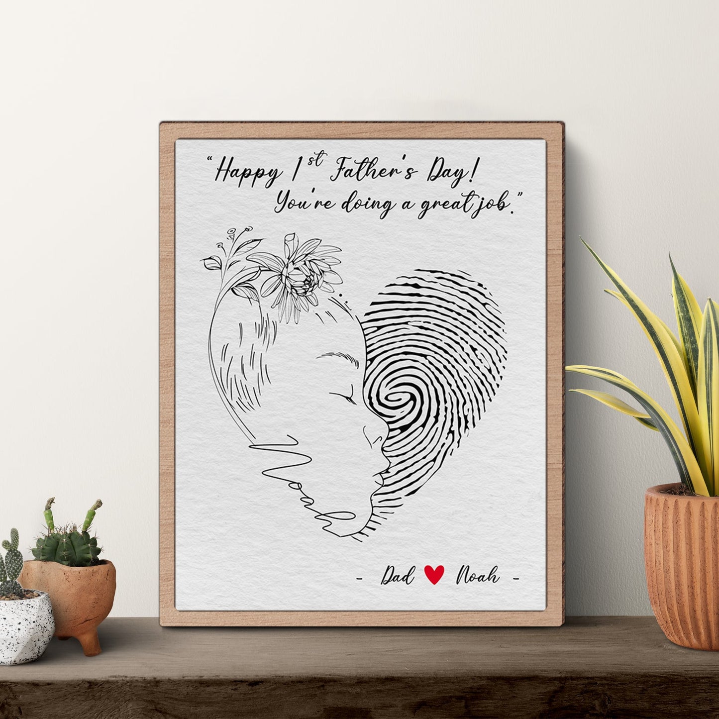 Family - First My Child, Forever My Love - Personalized Wooden Sign