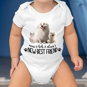 Pet Lovers - New Best Friend - Personalized Baby Onesie