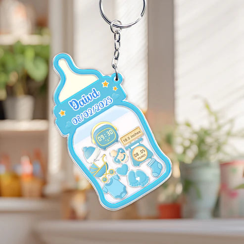 Family - It's A Girl/Boy - Personalized Shaking Keychain