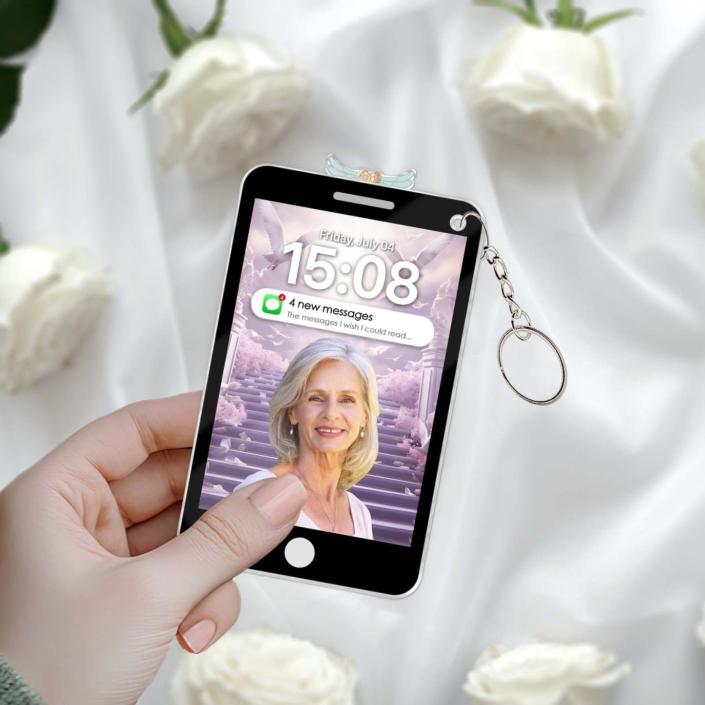 Family - Messages From Heaven - Personalized Acrylic Slider Keychain