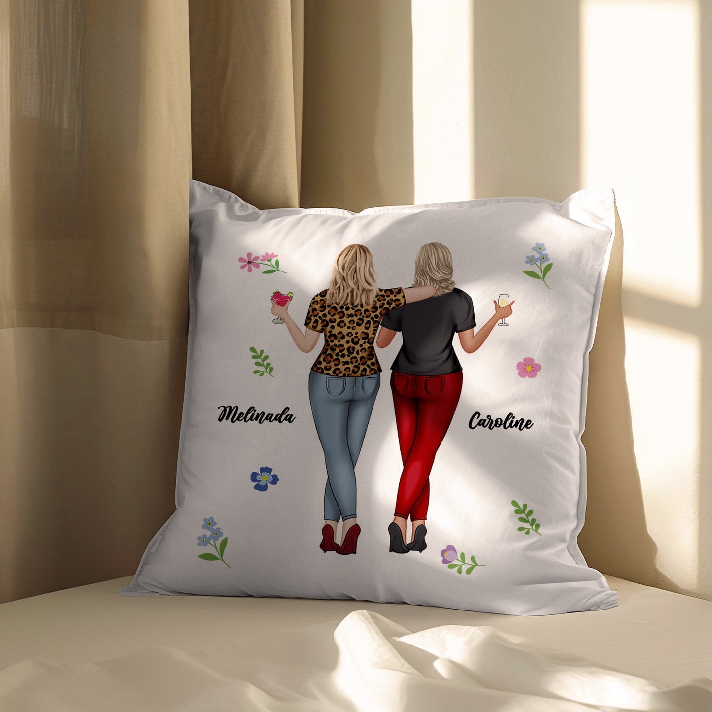 Sisters Gift From Sister - To My Bestie - Personalized Pillow